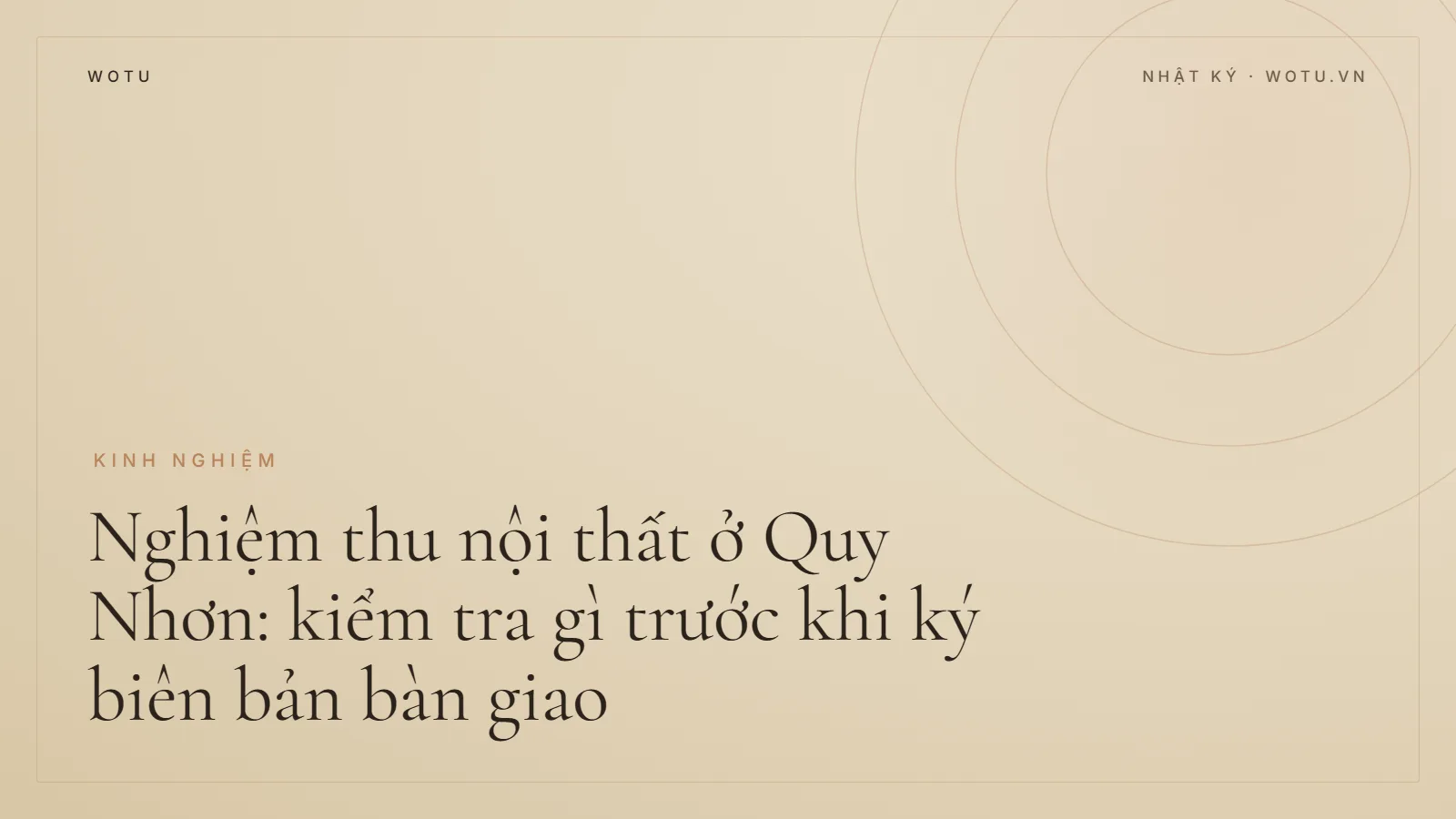 Chi tiết cạnh tủ bếp và ngăn kéo hoàn thiện tại công trình Quy Nhơn do WOTU thi công